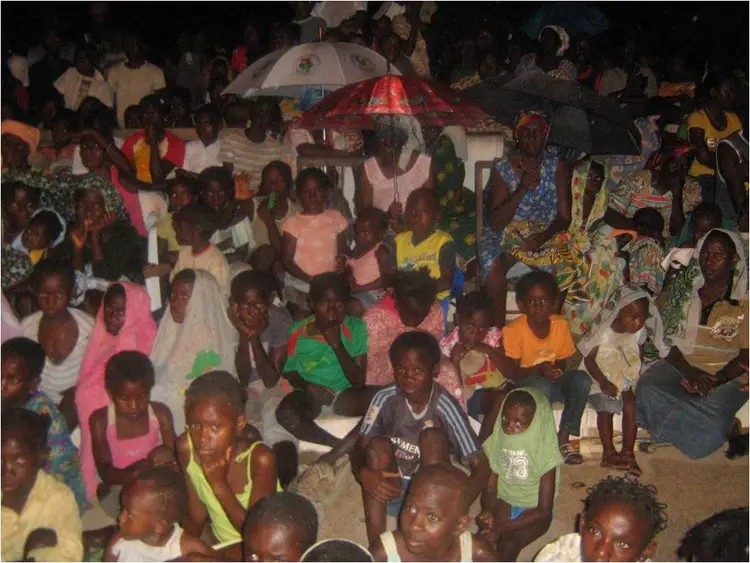 Proyección de la pelicula de Jesús