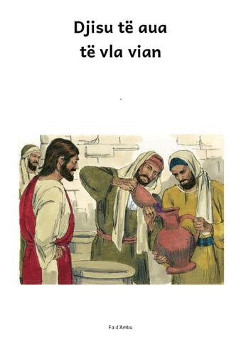 Jesús convierte el agua en vino